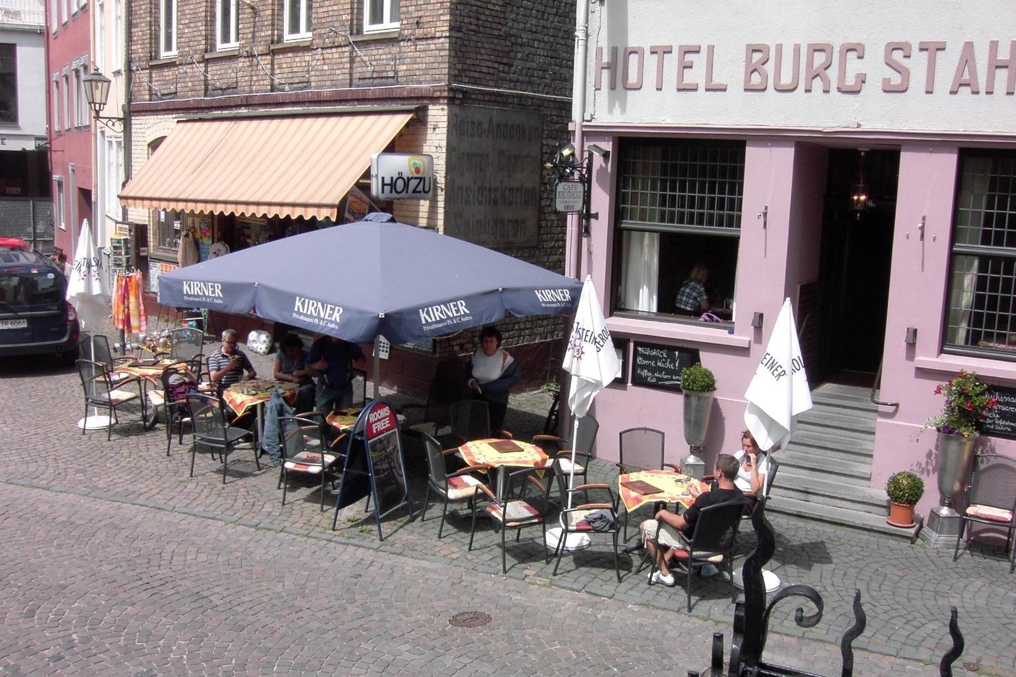 Hotel-Cafe-Burg Stahleck Bacharach Bagian luar foto